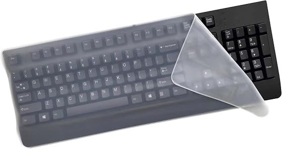 Silicone Keyboard Protector, Dustproof Cover, High Transparency, Waterproof, Dustproof, Silent, Abrasion Resistant, Noise Reducing, Ultra Thin, Long Use Time, Universal Keyboard Protective