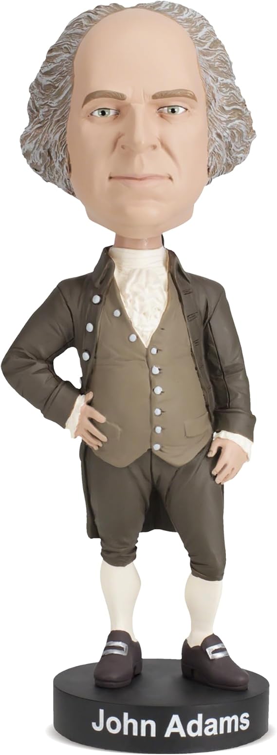 Royal Bobbles John Adams, 2nd President of the United States Presidential Bobblehead 8 Inches Tall Collectible Bobblehead Statue