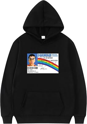 McLovin ID Hoodie for Men Classic Sweatshirt Soft Pullover Fashion Super Movie Bad