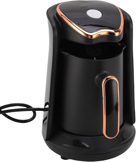 Turkish Coffee Maker, 600W Coffee Machine with 4 Cups Capacity, Anti Overflow, Dry Burning, Home, Office (UK Plug)