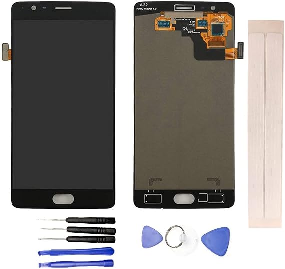 LCD Display & Replacement Touch Screen Digitizer Assembly with Free Tools for One-Plus 3T A3010 Black