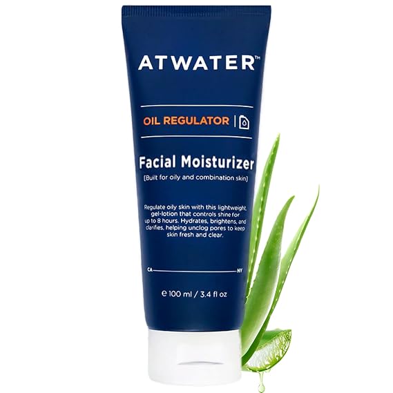 ATWATER Men's Oil Control Face Moisturizer for Shine Control, 3.4 oz