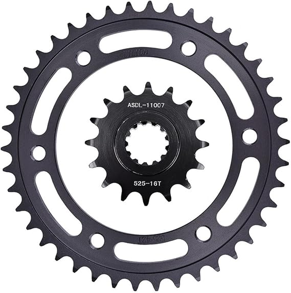 525 16T 42T 16 Tooth Front Rear Sprocket Gear Wheel Cam Compatible with CBR1000 CBR1000RR Fire Blade SP 2016 CBR1000S 2015-16 CBR 1000