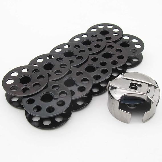 CKPSMS Brand - 10PCS Fit #BC-DBM2-NBL1 + 18034B CONSEW 206RB, 1-M Bobbin Case #18045 and 10pcs.M Bobbin