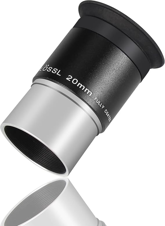 CelticBird Telescope 1.25'' Super Plossl Eyepiece 20mm 4-Element Plossl Design Threaded for Standard 1.25inch Astronomy Filters