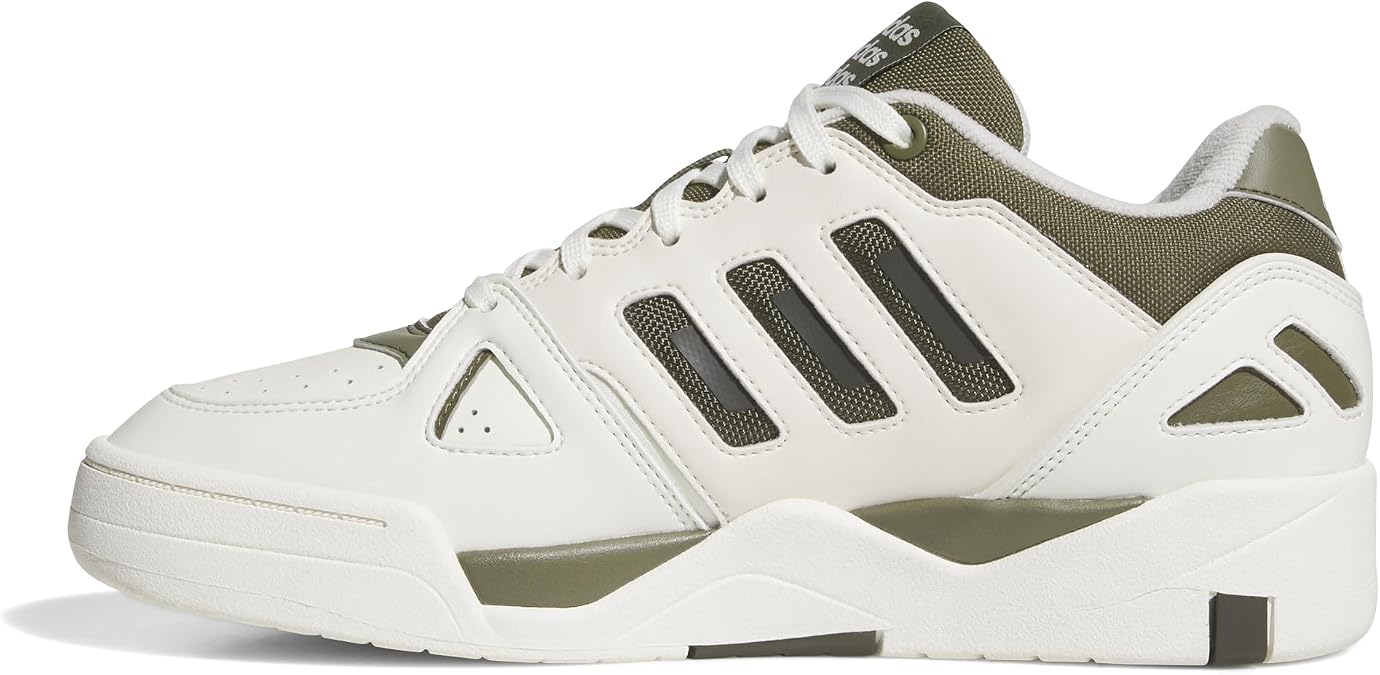 adidas Men's Midcity Low Shoes, Off White/Olive strata/Shadow Olive, 4.5 UK
