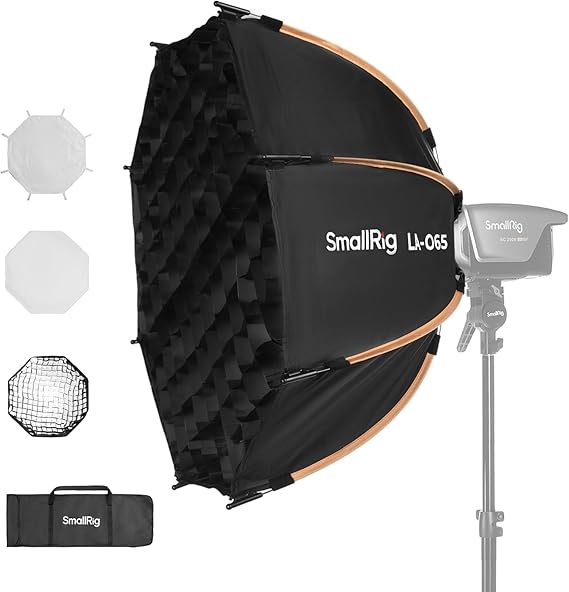 SMALLRIG LA-O65 Octagonal Softbox, 65cm/ 25.6in Quick Release Softbox -4874