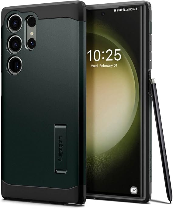 Spigen Tough Armor Case for Samsung Galaxy S23 Ultra - Abyss Green