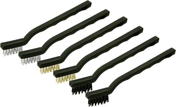 Rolson Mini Wire Brush Set - 6 Pieces