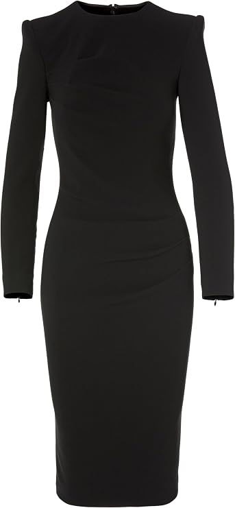 Pleated Front Midi Dress