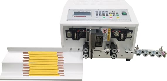 Automatic Wire Stripper Machine 110V, Computer Electric Cable Cutter for Precise Stripping & Cutting, BVR/BV Wires Processing Equipment with LCD Display for 0.1-10mm2 Wire, 3000-8000 PCS/H
