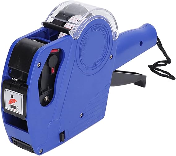 Acogedor JP Manual Labeling Machine 8 Digit Price Tag Gun with Cartridge Portable Label Making Tool Blue