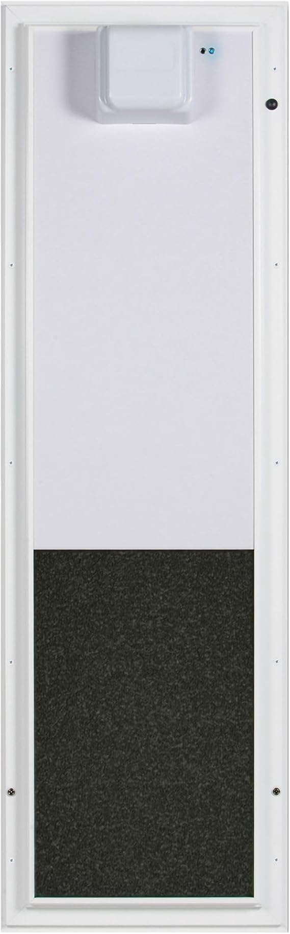 PlexiDor Performance Pet Doors Electronic Dog Door Large Door Mount - White | Dogs and cats, lock and key, energy-efficient, 2-panel design, cat door with collar sensor, collar activated doggy door