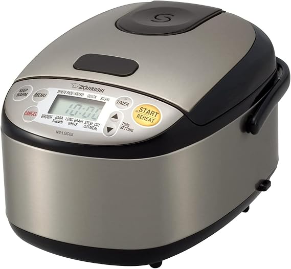 Zojirushi Micom 3-Cup Compact Size, Multiple Settings, Stainless Steel Made, Built-In Retractable Power Cord and Easy to Transport Rice Cooker and Warmer