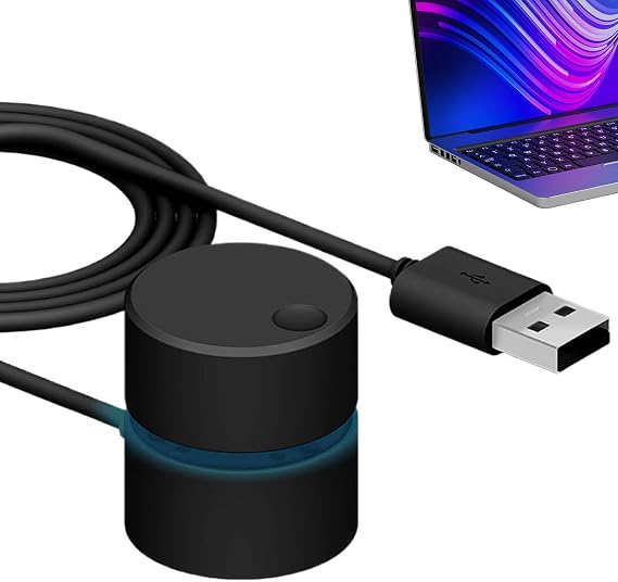 USB Volume Control - External Audio Controller with Rotary Knob Universal Volume Controller for PC | USB Extension Control | Compact Multimedia Button | For Computer
