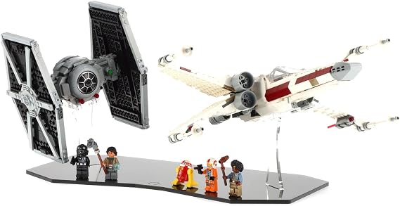 Display Stand compatible with Lego 75393 TIE Fighter & X-Wing Mash-up