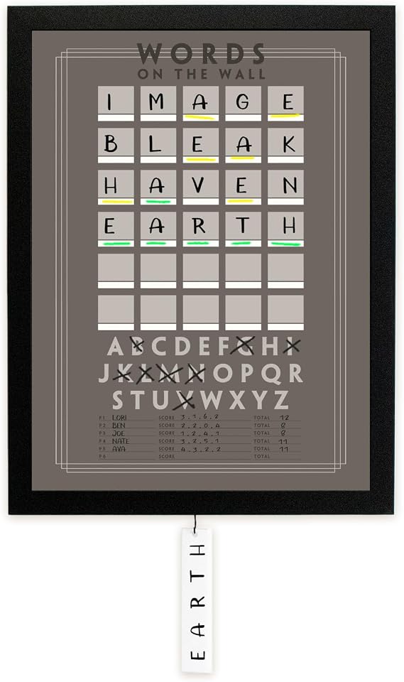 Words on the Wall Multi Player Game Modern Edition