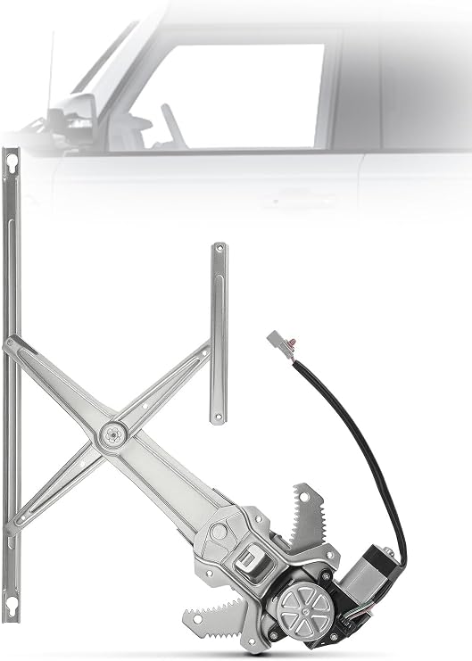 YHTAUTO Front Driver Side Power Window Regulator w/4-Pin Motor for Honda | Compatible with CR-V 1997-2001, Sport Utility