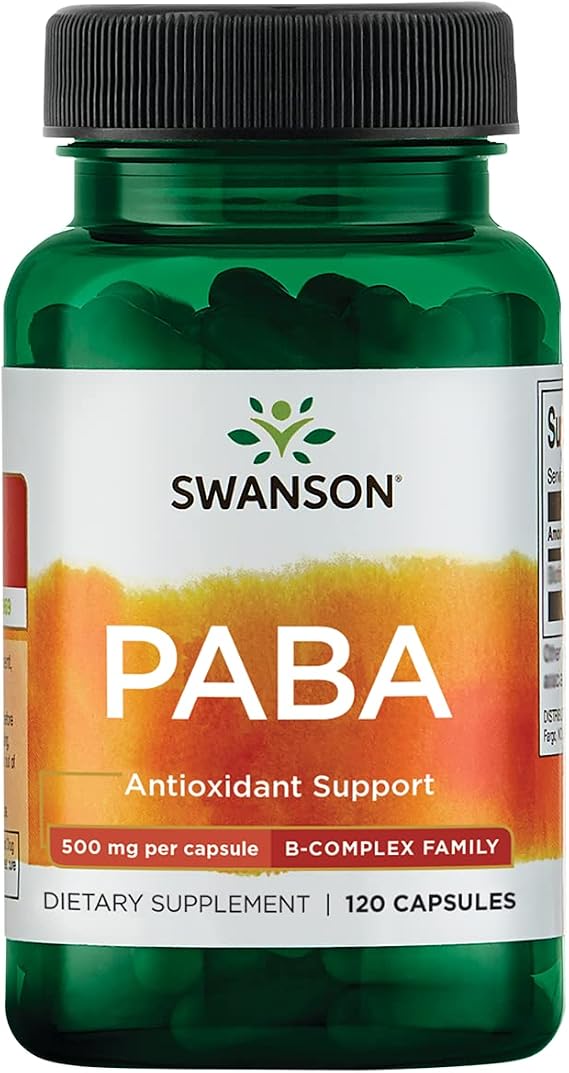 Swanson PABA B Complex Red Blood Cell Support, 500 mg, 120 Caps