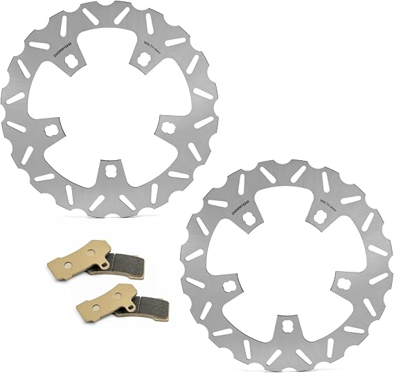 TOFR 11.8" Front Brake Rotors Discs with Pads for Harley 2014-2021 Touring