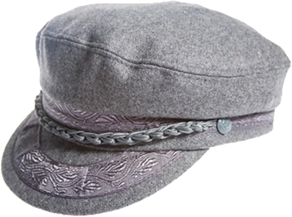 Aegean Authentic Greek Fisherman's Cap - Wool - Grey - 7 3/8 - (23 1/4 Inches - 59 cm)
