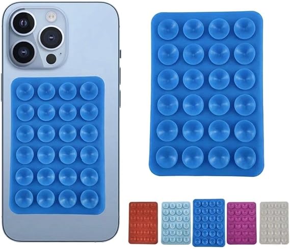 Telefon Arkasına Yapışan Tutucu Telefonu Sabitleme Pedi Vantuzlu Güçlü Yapışkan (Renk Mavi)