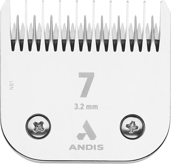 Andis 72610 UltraEdge Skip-Tooth Blade, Size 7, 1/8in Cut, Chrome