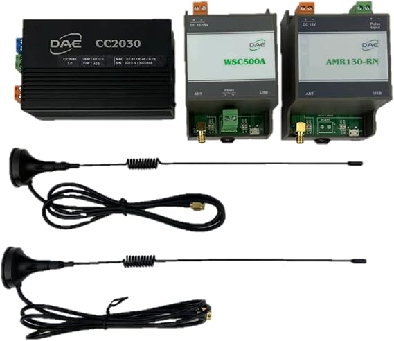 DAE CC2030 KIT+AMR130-RN KIT+DAE WSC500A Connected Wirelessly, read 1 Water Meter by PC, Cell Phone, generate billing report