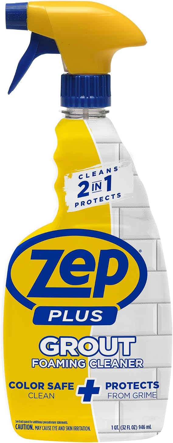 Zep Plus Grout Foaming Cleaner - 32 Fl OZ - R54212-2-in-1 benefits clean while protecting grout from water, dirt and grime