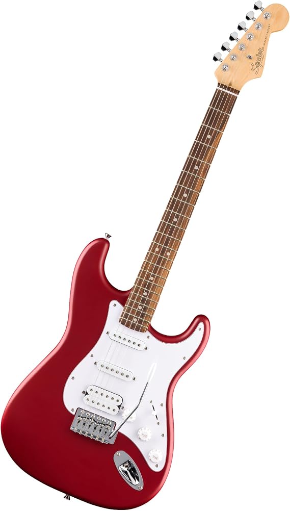 Fender Squier Debut Stratocaster HSS Beginner Electric Guitar, Dakota Red