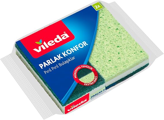Vileda Konfor Düz Sünger, Ekstra Emici, 2'li Paket