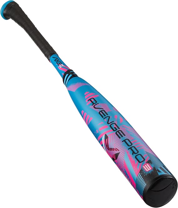 Axe | Avenge Pro 3 | USSSA Baseball Bat | Drop -10/-8/-5 | 3-Piece Composite | 2 3/4" Barrel | Blue/Pink