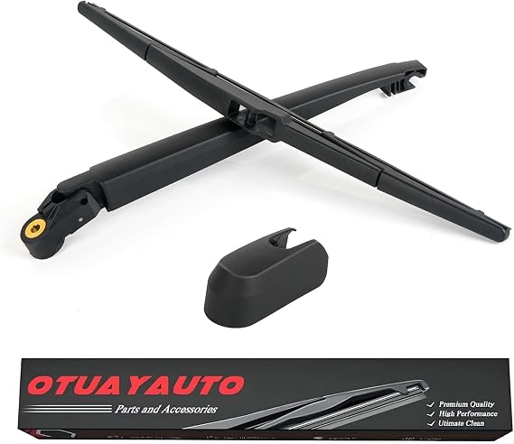 OTUAYAUTO Rear Windshield Wiper Arm Blade Set - Replacement for Mazda CX-5 CX5 2013-2025 - Factory Style Back Wiper Cover Accessories Assembly for Rear Window
