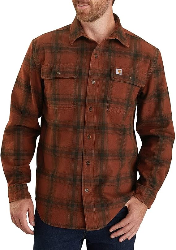 Carhartt Men's Flannel Long-Sleeve Plaid Shirt