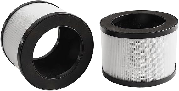FUBESK 2 Pack Replacement Filters ToLife TZ-, for AROEVE MK06 MG01JH, FreAire 6391RGB and for KLOUDI DH-JH01, H13 with Activated Carbon, 3-in-1 Air Purifier Filter