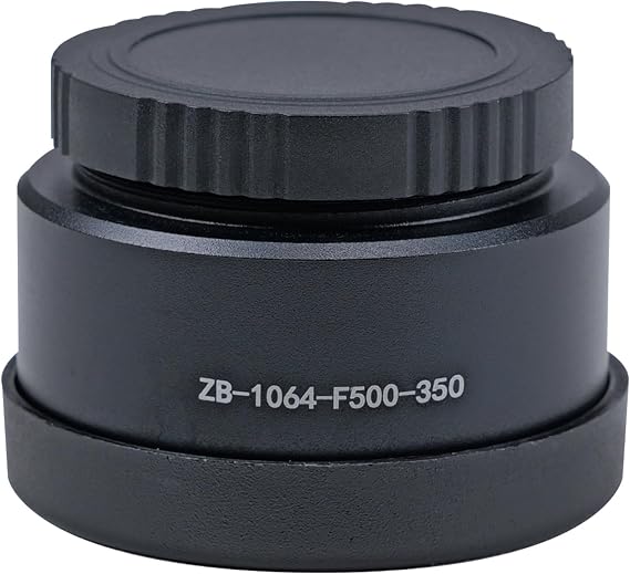 Fiber Field Focal Lens 1064nm F500 Focal Length 300-500mm Laser Cleaner Lens for SFX Continuous Laser Cleaning Machine(ZB-1064-F500-350)