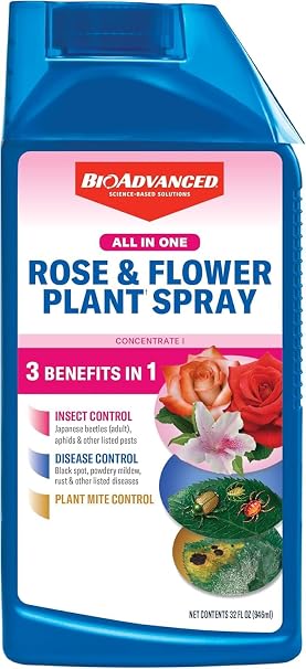 BioAdvanced All-in-One Rose & Flower Plant Care Concentrate - 32 oz Bottle