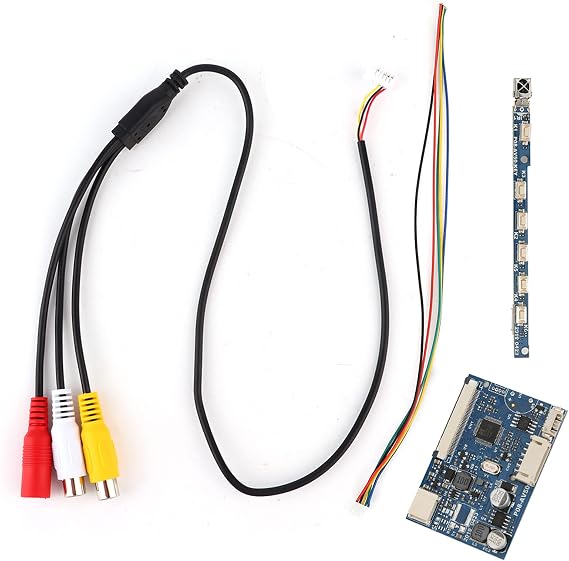 Controller Board, 50 Pin 2 Channel AV Signal Input AV Driver Board, Single Driver Board Module, AV Driver Module Access for 7/9/10 in LCD Screen