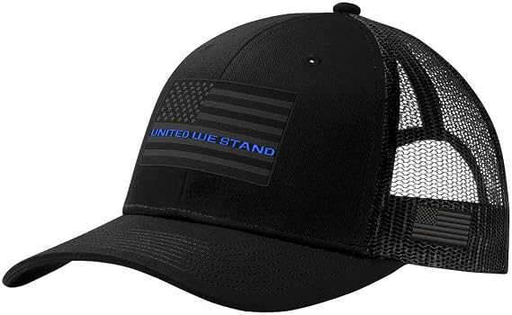 United We Stand - American Flag Support Men's Patriotic Trucker Hat