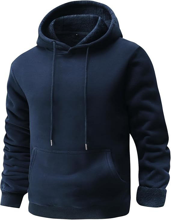 Flygo Mens Active Hoodies Fleece Lined Casual Hoodie