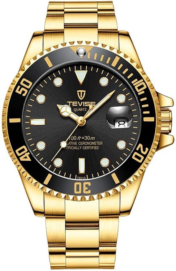 TEVISE Luxury Men Buisness Automatic Watches with Auto Date Luminous Hand Stainless Steel Mechanical Fashion Wristwatch