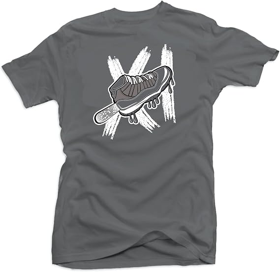 SNELOS Shirt to Match Sneaker Jordan 11 Cool Grey Match Jordan Tee