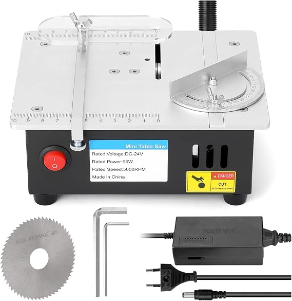 Mini Multifunctional Table Saw Electric Desktop Saws Small Household DIY Cutting Tool Woodworking Bench Lathe Cutter Machine(S-2 Standard)