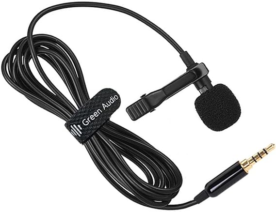 Manolyee Lapel Mic - Headset Lavalier Mic Clip- Microphone System - Versatile Lightweight Lapel Microphone Output, for Teaching Stage Conference