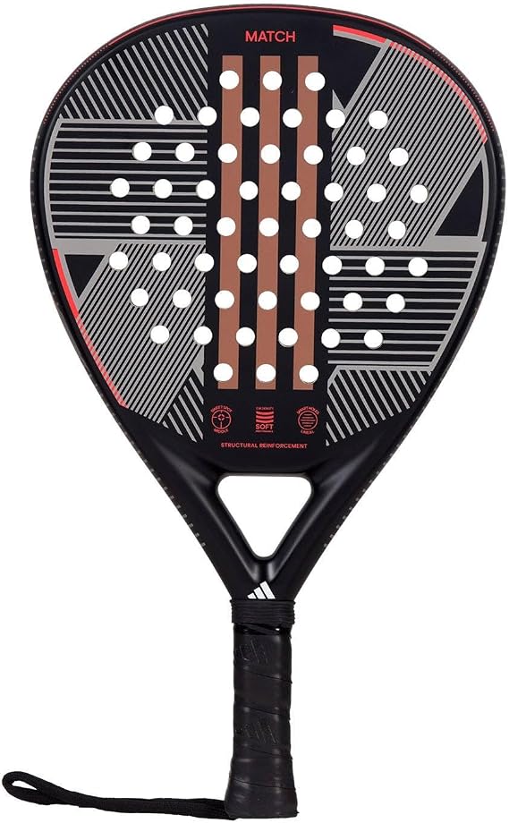 Adidas Match 3.3 (Black/Red) Padel Racket Paddle (AR5GA0)
