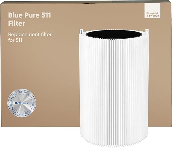 BLUEAIR 511 Replacement Filter - Air Purifier Filter - Activated Carbon - Black - For Blue Pure 511 Air Purifier