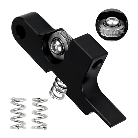 Upgrade Extruder Idler Arm U Groove Gear Bearing Compatible with Sidewinder X1 X2 / Metal Titan Aero Extruder Prusa i3 MK2 4max pro Genius Chiron 3D Printer (Grooved +Black)