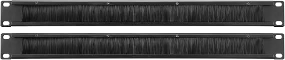 PATIKIL Brush Cable Manager 1U, 19 Inch, 5 Pack Horizontal Rack Mount Cable Management Strip Panel for Network Server Rack