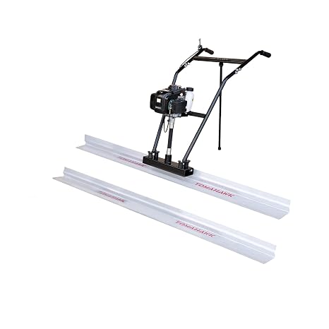 TOMAHAWK Power Screed Concrete Finishing Vibra Tool with 14 ft & 10 ft Boards Bull Float Finisher Set