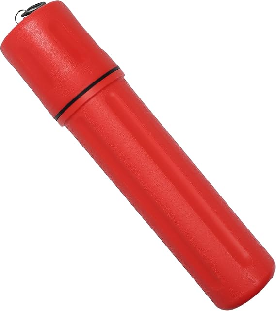 Blue Demon SMAW/Stick Welding Electrode Storage Tube, 3" x 14", waterproof, airtight, Red, 1 Pack | waterproof, airtight, made of high impact polyethylene, key tag included for easy labeling/organization